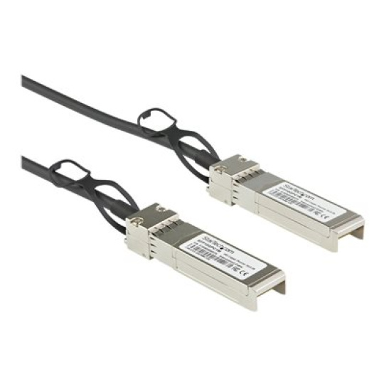 StarTech.com Dell EMC DAC-SFP-10G-3M Compatible 3m 10G SFP+ to SFP+ Direct Attach Cable Twinax, 10GbE SFP+ Copper DAC 10 Gbps Low Power Passive Mini GBIC/Transceiver Module DAC, SFP Plus - Lifetime Warranty (DACSFP10G3M) - Kabel 10GBase pro prímé pripojení - SFP+ (Z) s jazýckem do SFP+ (Z) s jazýckem - 3 m - diaxiální - pasivní