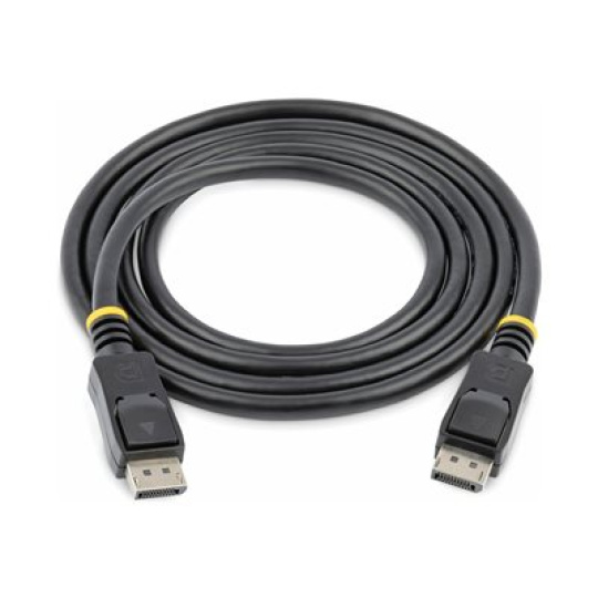 StarTech.com 0.5m Short DisplayPort 1.2 Cable with Latches DisplayPort 4k - Kabel DisplayPort - DisplayPort (M) do DisplayPort (M) - 50 cm - opatrený západkou - cerná