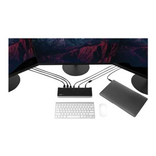 StarTech.com USB-C Dock, 4K Triple Monitor USB Type-C Docking Station with Dual DisplayPort & HDMI, 100W Power Delivery + Charging, USB 3.0/3.1 Gen 1 Hub (1x USB-C + 4x USB-A) w/ Ethernet - 100W PD Laptop Dock (DK30CH2DEPUE) - Dokovací stanice - USB-C - HDMI, DP - 1GbE - 100 Watt - kompatibilní s TAA