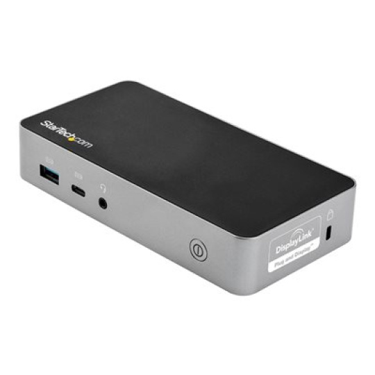 StarTech.com USB-C Dock, Dual Monitor 1080p HDMI Laptop Docking Station, 60W Power Delivery, 1x USB-C, 3x USB-A, Ethernet, Dual HDMI Video Display USB 3.1 Gen 1 Type-C Dock, Mac & Windows - 60W PD With Charging (DK30CHHPDEU) - Dokovací stanice - USB-C 3.1 - 2 x HDMI - 1GbE - 90 Watt