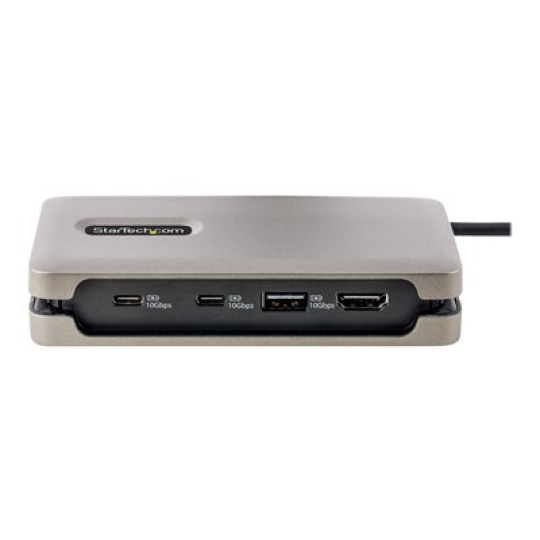 StarTech.com USB-C Multiport Adapter, 4K 60Hz HDMI 2.0b, HDR, USB 3.2 Gen 2 10Gbps Hub (2xUSB-C, 1xUSB-A), 100W PD Pass-Through, Mini Travel Dock, 12"/30cm Cable, Laptop Docking Station - Dokovací stanice - USB-C 3.2 Gen 2 / Thunderbolt 3 / Thunderbolt 4 - HDMI - 1GbE - 15 Watt