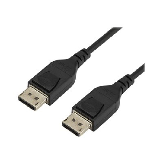 StarTech.com 3ft/1m VESA Certified DisplayPort 1.4 Cable, 8K 60Hz HBR3 HDR, Super UHD DisplayPort to DisplayPort Monitor Cord, Ultra HD 4K 120Hz DP 1.4 Slim Video Cable M/M DP Connectors - DP 1.4 Latching Cable - Kabel DisplayPort - DisplayPort (M) s jazýckem do DisplayPort (M) s jazýckem - DisplayPort 1.4 - 1 m - podpora 8K - cerná - pro P/N: CDP2DPHD, CDP2DPVGA, SV231QDPU34K, TB32DP14