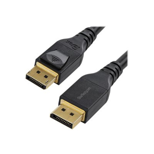 StarTech.com 13ft/4m VESA Certified DisplayPort 1.4 Cable, 8K 60Hz HBR3 HDR, Super UHD DisplayPort to DisplayPort Monitor Cord, Ultra HD 4K 120Hz DP 1.4 Video Cable M/M DP Connectors - DP 1.4 Latching Cable - Kabel DisplayPort - DisplayPort (M) s jazýckem do DisplayPort (M) s jazýckem - DisplayPort 1.4 - 4 m - podpora 8K - cerná
