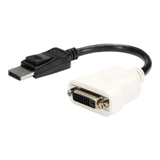 StarTech.com DisplayPort to DVI Adapter - 1920x1200 - Display Port to DVI Dongle - Passive DP to DVI-D Adapter (DP2DVI) - Adaptér DisplayPort - jeden spoj - DisplayPort (M) do DVI-D (F) - 24 cm - opatrený západkou - pro P/N: DK30CH2DEP, DK30CH2DEPUE, MST14DP123DP, TB3DK2DPPDUE, TB3DKDPMAW, TB3DKDPMAWUE