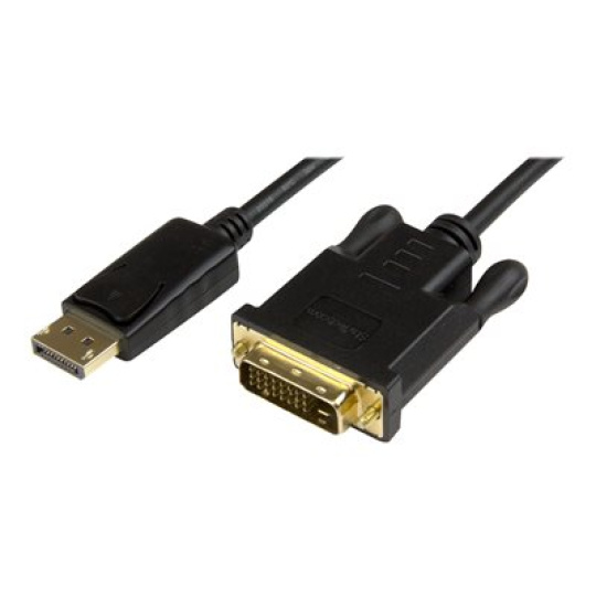 StarTech.com DisplayPort to DVI Converter Cable - DP to DVI Adapter - 3ft - 1920x1200 (DP2DVI2MM3) - Kabel obrazovky - DisplayPort (M) do DVI-D (M) - 91.4 cm - cerná - pro P/N: DK30CH2DEP, DK30CH2DEPUE