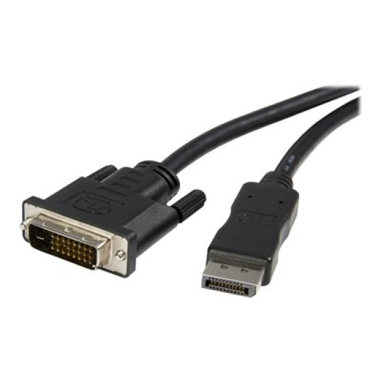StarTech.com 10 ft DisplayPort to DVI Video Adapter Converter Cable - M/M (DP2DVIMM10) - Kabel DisplayPort - DisplayPort (M) do DVI-D (M) - 3 m - cerná - pro P/N: DPPNLFM3, DPPNLFM3PW