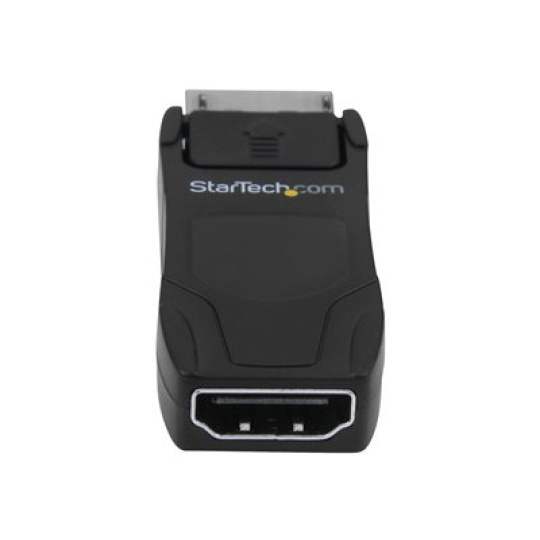 StarTech.com Displayport to HDMI Adapter - 4K30 - DPCP & HDCP - DisplayPort 1.2 to HDMI 1.4 - Apple HDMI Adapter (DP2HD4KADAP) - Video adaptér - DisplayPort s piny (male) do HDMI se zdírkami (female) - cerná - pasivní, podpora 4K30Hz (3840 x 2160) - pro P/N: TB2DOCK4K2DP