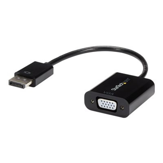 StarTech.com DisplayPort to VGA Display Adapter - 1080p 1920x1200 - Active DP to VGA (Male to Female) HD Video Converter for laptop/PC/Monitor (DP2VGA3) - Adaptér obrazovky - DisplayPort (M) do HD-15 (VGA) (F) - 10 cm - aktivní - cerná - pro P/N: DK31C3HDPD, DK31C3HDPDUE, DKM30CHDPD, DKM30CHDPDUE, SV231QDPU34K, TB32DP14