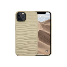 dbramante1928 Dune - Zadní kryt pro mobilní telefon - 100% recyklovaný plast - písek (sand) - 3D wavy - pro Apple iPhone 12, 12 Pro