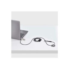 StarTech.com 10-Pack Dual-Access Laptop Lock, 6.5ft (2m) Keyed Alike and Combination Security Cable Lock for K-Slot Devices, Computer Anti-Theft Steel Cable - Bezpecnostní kabelový zámek - cerná a stríbrná - 2 m (balení 10)