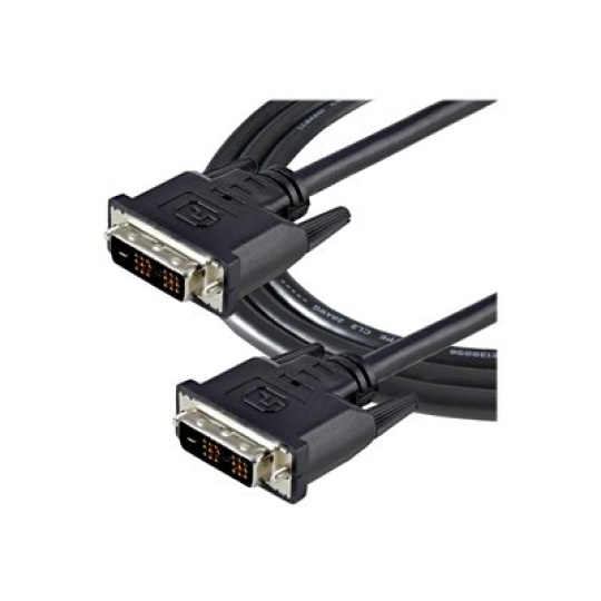 StarTech.com 2m DVID Single Link Cable M/M - Kabel DVI - jeden spoj - DVI-D (M) do DVI-D (M) - 2 m - lisovaný, krídlové šrouby - cerná