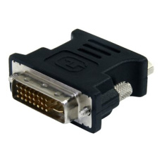 StarTech.com DVI to VGA Cable Adapter - Black - M/F - DVI-I to VGA Converter Adapter (DVIVGAMFBK) - Adaptér VGA) - DVI-I (M) do HD-15 (VGA) (F) - lisovaný, krídlové šrouby - cerná