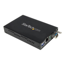 StarTech.com 1000 Mbps Gigabit Single-Mode Copper to Fiber Media Converter - Ethernet (1000Base-T) to LC Fiber Converter (ET1000S40LC2) - Konvertor médií s optickými vlákny - 1GbE - 1000Base-LX, 1000Base-SX, 1000Base-T - RJ-45 / jednoduchý režim LC - až 40 km - 1310 nm - pro P/N: SVA12M2NEUA, SVA12M5NA
