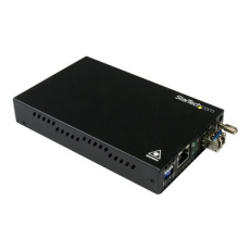 StarTech.com Singlemode (SM) LC Fiber Media Converter for 1Gbe Network - 10km - Gigabit Ethernet - 1310nm - with SFP Transceiver (ET91000SM10) - Konvertor médií s optickými vlákny - 1GbE - 100Base-LX, 1000Base-T - RJ-45 / jednoduchý režim LC - až 10 km - 1310 nm - pro P/N: SVA12M2NEUA, SVA12M5NA