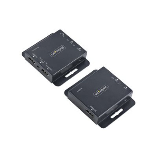 StarTech.com HDMI Extender over CAT6/CAT5, 4K 30Hz/130ft (40m) or 1080p 60Hz/230ft (70m) Video Extender, 4K HDMI over Ethernet Extender, PoC HDMI Transmitter and Receiver Kit, IR Extension - Local Video Output - Video/audio nástavec - HDMI - pres CAT 5/6 - až 70 m
