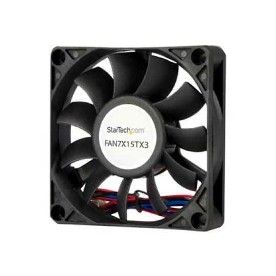 StarTech.com 70x15mm Replacement Ball Bearing Computer Case Fan w/ TX3 Connector - 3 pin case Fan - TX3 Fan - 70mm Fan (FAN7X15TX3) - Ventilátor skríne - 70 mm - cerná