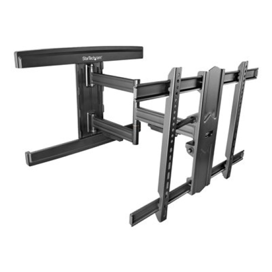 StarTech.com TV Wall Mount for up to 80 inch (110lb) VESA Mount Displays, Low Profile Full Motion Universal TV Wall Mount Bracket, Heavy Duty Adjustable Tilt/Swivel Articulating Arm - Cable Management - Držák - nastavitelné rameno s plným rozsahem pohybu - pro televize - ocel - velikost obrazovky: 37"-80" - montážní rozhraní: VESA - montáž na stenu