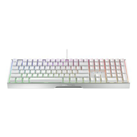 CHERRY XTRFY MX 3.1 - Klávesnice - 100% - full size - podsvícení - USB-C - QWERTY - americká - klávesový spínac: CHERRY MX2A Brown - bílá