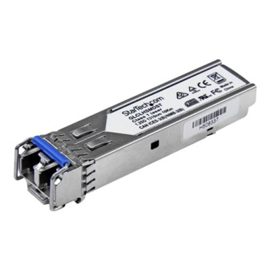 StarTech.com Cisco GLC-LH-SMD Compatible SFP Module, 1000BASE-LX/LH, 1GbE Single Mode (SMF) Fiber Optic Transceiver, 1GE Gigabit Ethernet SFP, LC Connector, 10km, 1310nm, DDM, Firepower - Lifetime Warranty (GLCLHSMDST) - Transceiver modul SFP (mini-GBIC) (odpovídá: Cisco GLC-LH-SMD) - 1GbE - 1000Base-LX, 1000Base-LH - LC - až 10 km - 1310 nm - pro P/N: IES101G2SFPW, IES101GP2SFW