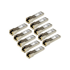 StarTech.com Cisco GLC-T Compatible SFP Module, 1000BASE-T, SFP to RJ45 Cat6/Cat5e, 1GE Gigabit Ethernet SFP, RJ-45 (Copper) 100m, Cisco Firepower, ASR920, IE2000, Mini GBIC Transceiver - Lifetime Warranty (GLCT10PKST) - Transceiver modul SFP (mini-GBIC) (odpovídá: Cisco GLC-T) - 1GbE - 1000Base-T - RJ-45 - až 100 m (balení 10)