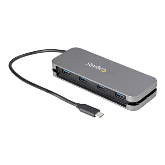 StarTech.com 4 Port USB C Hub - 4x USB-A - 5Gbps USB 3.0 Type-C Hub (USB 3.2/3.1 Gen 1) - Bus Powered - 11" Long Cable w/ Cable Management (HB30CM4AB) - Rozbocovac - 4 x USB 3.2 Gen 1 - desktop