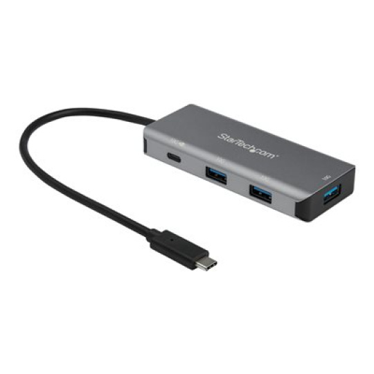 StarTech.com 4 Port USB C Hub (10Gbps) to 3x USB-A & 1x USB-C, 100W Power Delivery Passthrough Charging, Compact/Portable USB 3.1 Gen 2/USB 3.2 Gen 2 Type C Laptop Adapter, Works w/ TB3 - Windows/macOS/Linux - Rozbocovac - 1 x USB-C + 3 x USB 3.1 - desktop - pro P/N: PEXUSB321C