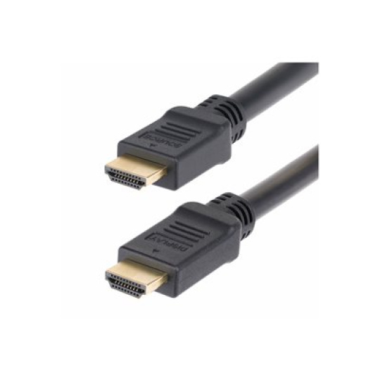 StarTech.com 10m Active HDMI 2.0 Cable, CMP, Plenum Rated, 4K 60Hz - High Speed - HDMI kabel - HDMI s piny (male) do HDMI s piny (male) - 10 m - odstínený - cerná - podpora 4K60Hz, podpora HDR10, aktivní, Jednosmerný