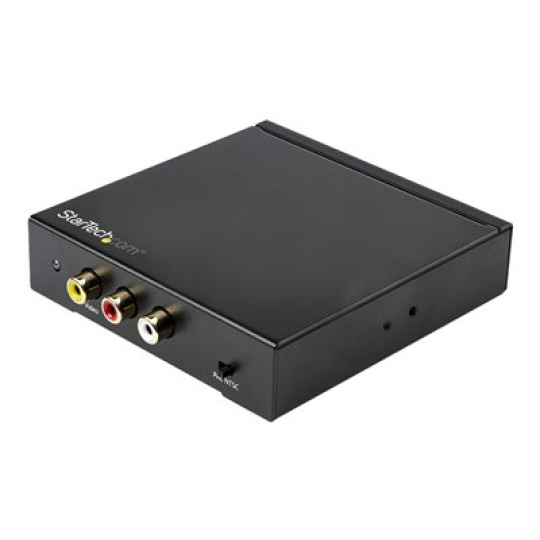 StarTech.com HDMI to RCA Converter Box with Audio - Composite Video Adapter - NTSC/PAL - 1080p (HD2VID2) - Nástroj pro prevod videa - HDMI - kompozitní video - cerná