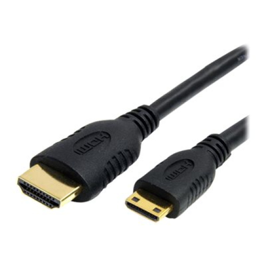 StarTech.com 2m High Speed HDMI Cable with Ethernet HDMI to HDMI Mini - Kabel HDMI s ethernetem - HDMI s piny (male) do 19 pin mini HDMI Type C s piny (male) - 2 m - odstínený - cerná