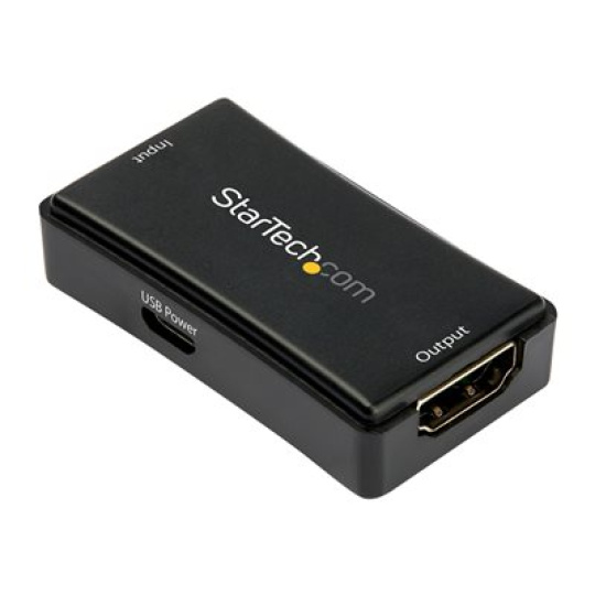 StarTech.com 45ft / 14m HDMI Signal Booster - 4K 60Hz - USB Powered - HDMI Inline Repeater & Amplifier - 7.1 Audio Support (HDBOOST4K2) - Video/audio nástavec - HDMI - až 14 m