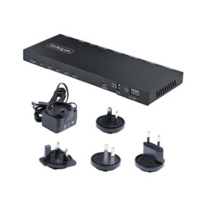 StarTech.com 4-Port HDMI Splitter, 4K 60Hz HDMI 2.0 Video, 1 In 4 Out HDMI Splitter, 4K HDMI Splitter w/Built-in Scaler, 3.5mm/Optical Audio Port, Durable Metal Housing, HDR/HDCP - 1x4 HDMI Display/Output Splitter (HDMI-SPLITTER-44K60S) - Rozdelovac video / audio - 4 x HDMI - desktop