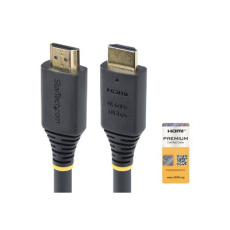 StarTech.com 2m (6.6ft) Premium Certified High Speed HDMI Cable, 4K60Hz - Prémiove vysoká rychlost - kabel HDMI s ethernetem - HDMI s piny (male) do HDMI s piny (male) - 2 m - cerná - podpora 4K60Hz, pasivní