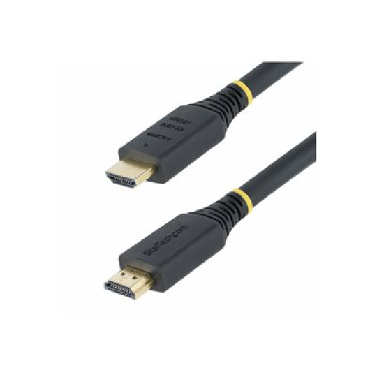 StarTech.com 5m (16.4ft) Premium Certified High Speed HDMI Cable, 4K60Hz - Prémiove vysoká rychlost - kabel HDMI s ethernetem - HDMI s piny (male) do HDMI s piny (male) - 5 m - cerná - podpora 4K60Hz, pasivní
