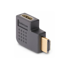 StarTech.com Right Angle HDMI 2.0 Adapter, 90-Degree HDMI Port Saver, M/F - High Speed - HDMI adaptér - HDMI s piny (male) do HDMI se zdírkami (female) pravoúhlý - cerná - podpora 4K60Hz, dvousmerný, pasivní