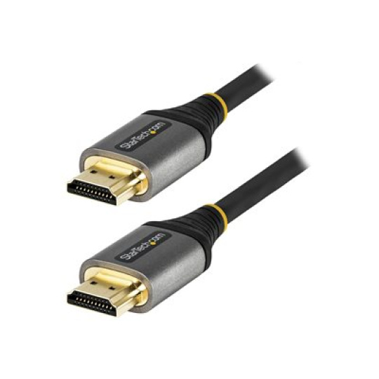 StarTech.com 12ft (4m) HDMI 2.1 Cable, Certified Ultra High Speed HDMI Cable 48Gbps, 8K 60Hz/4K 120Hz HDR10+ eARC, Ultra HD 8K HDMI Cable/Cord w/TPE Jacket, For UHD Monitor/TV/Display - Dolby Vision/Atmos, DTS-HD (HDMM21V4M) - Ultra High Speed - kabel HDMI s ethernetem - HDMI s piny (male) do HDMI s piny (male) - 4 m - odstínený - šedá, cerná - pasivní, podpora 4K120Hz, podpora 8K60Hz (7680 x 4320) - pro P/N: 4PORT-8K-HDMI-SWITCH