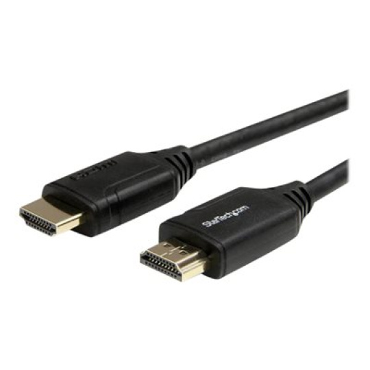 StarTech.com StarTech.com Premium Certified High Speed HDMI 2.0 Cable with Ethernet - 10ft 3m - Ultra HD 4K 60Hz - 10 feet HDMI Male to Male Cord - 30AWG (HDMM3MP) - Kabel HDMI s ethernetem - HDMI s piny (male) do HDMI s piny (male) - 3 m - cerná - pro P/N: EXTEND-HDMI-4K40C6P1, KITBXAVHDPEU, KITBXAVHDPUK, KITBXDOCKPEU, KITBXDOCKPUK