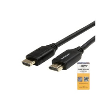 StarTech.com StarTech.com Premium Certified High Speed HDMI 2.0 Cable with Ethernet - 1.5ft 0.5m - HDR 4K 60Hz - 20 inch Short HDMI Male to Male Cord (HDMM50CMP) - Kabel HDMI s ethernetem - HDMI s piny (male) do HDMI s piny (male) - 50 cm - cerná - pro P/N: KITBXDOCKPEU, KITBXDOCKPNA, KITBXDOCKPUK, KITBZDOCK, USBC-HDMI-CDP2HD4K60
