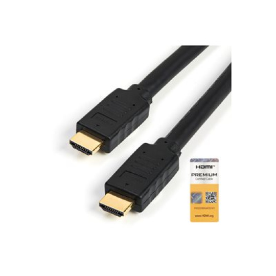 StarTech.com StarTech.com Premium Certified High Speed HDMI 2.0 Cable with Ethernet - 23ft 7m - 3D Ultra HD 4K 60Hz - 23 feet Long HDMI Male to Male Cord (HDMM7MP) - Kabel HDMI s ethernetem - HDMI s piny (male) do HDMI s piny (male) - 7 m - cerná - pro P/N: KITBXDOCKPEU, KITBXDOCKPNA, KITBXDOCKPUK, KITBZDOCK, USBC-HDMI-CDP2HD4K60