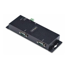 StarTech.com 2P Serial to Ethernet Adapter, IP LAN to RS232 DB9 Converter - Kompaktní server - 2 porty - 100Mb LAN, RS-232 - montáž na stenu/lištu DIN - kompatibilní s TAA