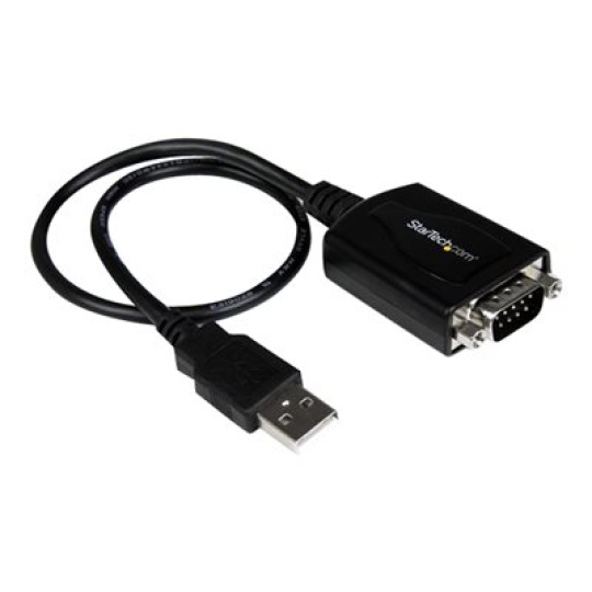 StarTech.com USB to Serial RS232 Adapter Cable w/ COM Retention - USB Serial Adapter - Sériový adaptér - USB - RS-232 - cerná
