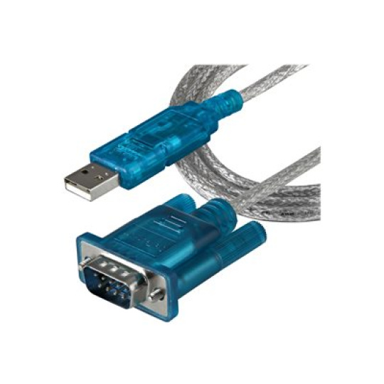 StarTech.com 3ft USB to RS232 DB9 Serial Adapter Cable - M/M - Sériový adaptér - USB 2.0 - RS-232