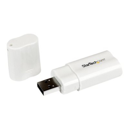 StarTech.com USB to Stereo Audio Adapter Converter - USB stereo Adapter - USB External sound Card - Laptop sound Card (ICUSBAUDIO) - Zvuková karta - stereo - USB 2.0 - pro P/N: MU15MMS, MU6MMS