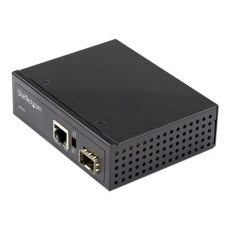 StarTech.com PoE+ Industrial Fiber to Ethernet Media Converter 60W, SFP to RJ45, Singlemode/Multimode Fiber to Copper Gigabit Ethernet, Compact, IP-30/ -40 to +75C, PoE+ Media Converter - Fiber Media Converter (IMC1GSFP60W) - Konvertor médií s optickými vlákny - 1GbE - 1000Base-SX, 1000Base-T - RJ-45 / SFP (mini-GBIC) - až 10 km
