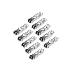 StarTech.com 10 pack HPE J4858C Compatible SFP Module, 1000BASE-SX, 1GbE Multi Mode (MMF) Fiber Optic Transceiver, 1 Gigabit Ethernet SFP, LC Connector, 550m, 850nm, DDM, HPE 1400, 1700, 1820 - Lifetime Warranty (J4858C10PKST) - Transceiver modul SFP (mini-GBIC) (odpovídá: HP J4858C) - 1GbE - 1000Base-SX - multirežim LC - až 550 m - 850 nm (balení 10) - pro HPE 1700, 2610, 6120, Switch XL 10/100/1000; HPE Aruba 2530, 2930F 24, 2930F 48, 5406