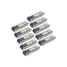 StarTech.com 10 pack HPE J4859C Compatible SFP Module, 1000BASE-LX, 1GbE Single Mode SMF/MMF Optic Transceiver, 1 Gigabit Ethernet, LC Connector 10km, 1310nm DDM, HPE 1400 1700, Mini GBIC - Lifetime Warranty (J4859C10PKST) - Transceiver modul SFP (mini-GBIC) (odpovídá: HP J4859C) - 1GbE - 1000Base-LX - LC - až 10 km - 1310 nm (balení 10) - pro HPE 1700, 2610, 93XX, Switch XL 10/100/1000; HPE Aruba 2530, 2930F 24, 2930F 48, 5406