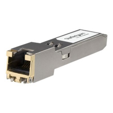 StarTech.com HPE JL563A Compatible SFP+ Module, 10GBASE-T, SFP to RJ45 Cat6/Cat5e, 10GE Gigabit Ethernet SFP+, RJ-45 (Copper) 30m, HPE 8320, 8325-48Y8, 10Gbps SFP+ Module Transceiver - Lifetime Warranty (JL563A-ST) - Modul SFP+ vysílace (odpovídá: HP JL563A) - 10GbE - 10GBase-T, 1000Base-T, 100Base-TX, 10Base-T - RJ-45 - až 30 m - pro HPE Aruba 8320, 8325-48Y8C, MACsec Advanced Module; CX 10000 Empty Chassis