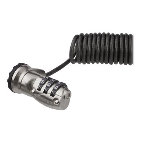 StarTech.com 6ft (1.8m) Self-Coiling Laptop Cable Lock, Portable 3-Digit Combination Security Cable Lock for K-Slot Laptop/Computer/Desktop/Device, Coiled Anti-Theft Steel Cable Combo Lock - 6 ft Coiled Cable Lock (LTLOCK3DCOIL) - Bezpecnostní kabelový zámek - 1.8 m
