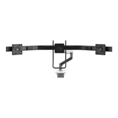 Humanscale M10 - Montá?ní sada (alarm monitoru) - pro 3 LCD displeje - bílý okraj, leštěný hliník - velikost obrazovky: a? 24" - upevnitelné na stůl