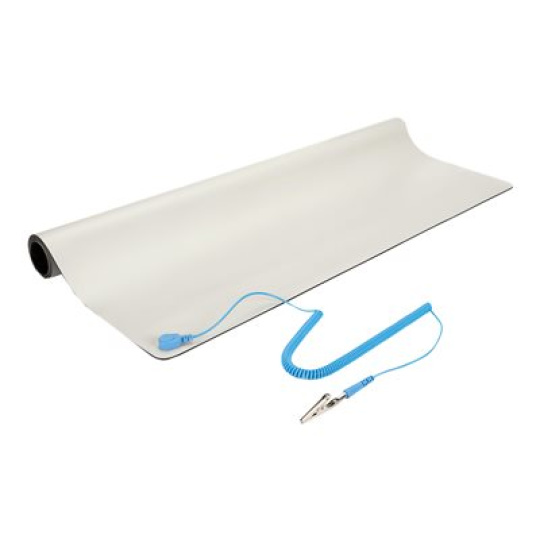 StarTech.com Anti-Static Mat - 25" x 27.5" Electrical Grounding Desk Pad - For Home or Work - Beige (M3013) - Desktop anti-static mat - béžová