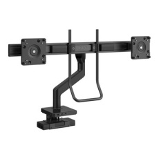 Humanscale M8.1 - Montá?ní sada (alarm monitoru, příčka, rukojeť, svorková základna) - pro 2 LCD displeje - černá s černým lemováním - velikost obrazovky: 28" - montá?ní rozhraní: 100 x 100 mm - upevnitelné na stůl - výstup: 20 V
